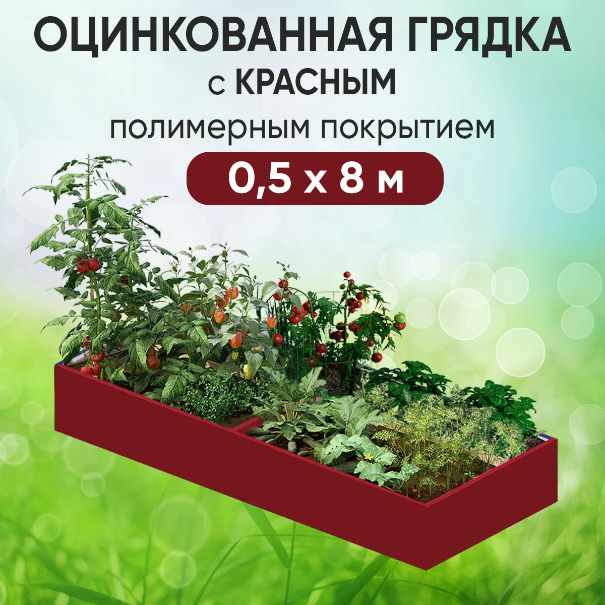 Грядка красная (0,5 х 8)